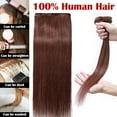 thumbnail image 5 of MY-LADY 8Pcs 18Clips Clip in Hair Extensions Human Hair for Women Double Weft Brazilian Remy Straight Human Hair Clip in Hairpiece 20inch #33 Auburn, 5 of 8