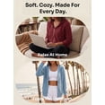 thumbnail image 6 of Airmenty Womens Full Zip Up Hoodie Lightweight Hooded Casual Long Sleeve Hoodie Jackets Sweatshirt with Pockets S-2XL, 6 of 7