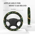 thumbnail image 5 of Goofa Green Marble Pattern Elastic Stretch Steering Wheel Cover,Universal 15 inch, Microfiber Breathable Ice Silk, Anti-Slip, Odorless, Easy Carry, 5 of 8