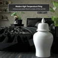 thumbnail image 2 of Red Lantern 32" White Porcelain Temple Jar, 2 of 7
