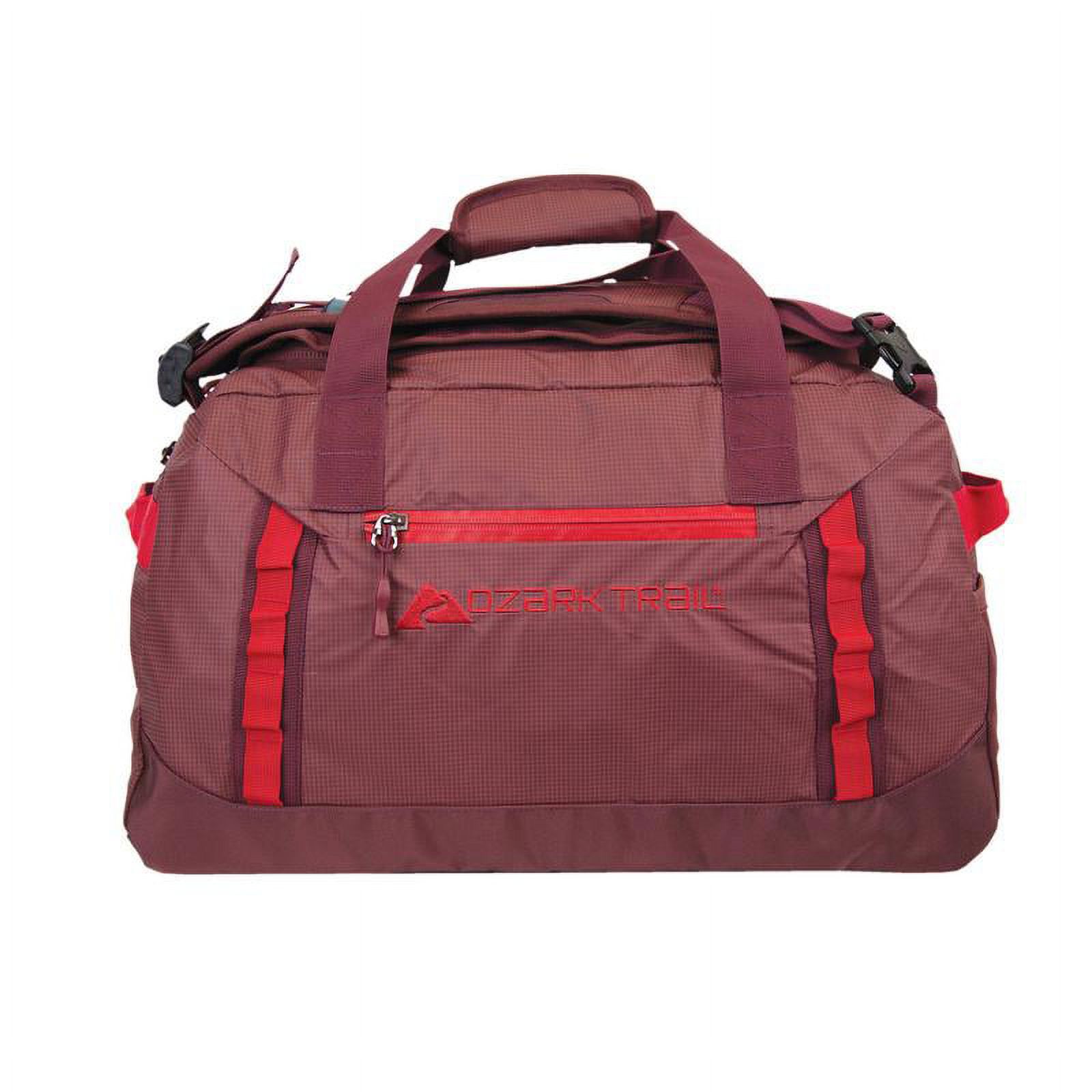 Ozark Trail Unisex 45L Packable All-Weather Duffel Bag for Travel, Claret