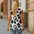 thumbnail image 5 of Uorisanigo Cow Print Women's Vest with Pockets Open Front Sleeveless Womens Waistcoat Vest Size S Lightweight Blazers Suit Vests Top Dressy, 5 of 7