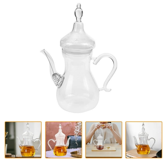 VERDANVERSE Glass Coffee Pot Transparent High Borosilicate Glass 1Set