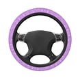 thumbnail image 3 of Naloa Lilac Glittering Elastic Steering Wheel Cover, Auto Steering Wheel Cover – 15 Inch , Comfortable Grip, Fit Suvs,Vans Cars,Trucks, 3 of 8