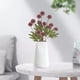 thumbnail image 5 of Juego de 4 flores artificiales de seda de 5 cabezas de cebolleta y crisantemo | Plantas suculentas de plástico | Tallos suaves y flexibles | Decoración para bodas en interiores | Arreglo de mesa e, 5 of 5