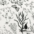 thumbnail image 4 of Vintage Floral Shower Curtain, Sage Green Retro Botanical Shower Curtain Set, Cute Fun Boho Plant Herbs Flower Butterfly Aesthetic Shower Curtain for Cottagecore Bathroom 84x84 Beige, 4 of 6