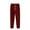 Red, variant on Under $8 Sweatpants For Women Plus Size Winter Solid Color Elastic Waist Warm Pants Athletic Jogger Drawstring Lace-Up Trousers with Pockets Black XXXL