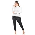 thumbnail image 4 of Blusa tejida de cuello alto Tallas Extras, 0248 (Blanco) blanco 42, 4 of 5