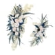 thumbnail image 4 of Arco de boda rústico de 2 uds., guirnalda de flores, hojas azules, botín Floral Artificial para , fondo de boda, decoración del hogar, 4 of 9