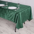 thumbnail image 2 of Efavormart Premium Velvet Hunter Emerald Green 60" x 102" Rectangle Tablecloth For Wedding Party Events, 2 of 9