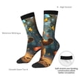 thumbnail image 2 of Yiaed Cute Butterfly Bear Print Great elasticity Crew Socks Sports socks for Men and Women, 2 of 5