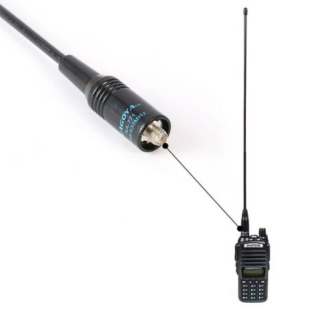 Antenna NA-771 15.6 Inch Whip Dual Band UV VHF/UHF 144/430Mhz Outdoor Ham Radio Antenna SMA-F for Kenwood TYT BAOFENG UV-82 UV-B5 GT-3 BF-F8HP UV-5RA UV-5RE (Best Antenna For Baofeng Uv 5r)