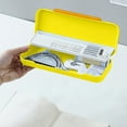 thumbnail image 2 of Kyusrd Summer Savings Deals 2025!Double Layer Plastic Pencil Case Cute Pencil Case Storage Box Plastic Storage Box Suitable For Pencils Erasers Paper Clips And Other Small Stationery Items, 2 of 6