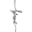 Black, variant on Blessed Cross - Metal Wall Art