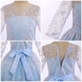 thumbnail image 4 of IDOPIP Flower Girls Vintage Lace Dress Floral embroidered Tulle Tutu Dress Wedding Party Gown, 4 of 7