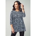 thumbnail image 6 of Jessica London Women's Plus Size Swing Tunic Oversized Long Blouse, 6 of 6