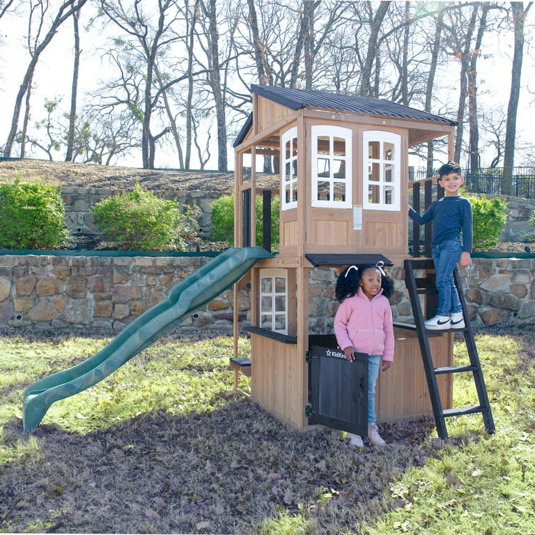 Swing Set Cedar Summit Kidkraft Lofty Heights Playhouse KidKraft
