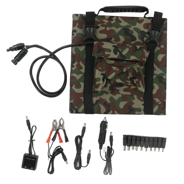 Camo Foldable Solar Panel 18V 36W Energy Saving Monocrystalline Silicon Material Portable Solar Panel Charger for RVs
