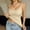 Complexion -CP48, variant on Summer Tank Tops for Women with Built in Bra Lace Trim Padded Camisole Slim Fit Self Bra Cami Shirt Layering Tees White M