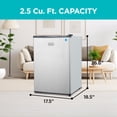 thumbnail image 2 of BLACK+DECKER BCRK25V 2.5 cu. ft. Energy Star Refrigerator with Freezer, Silver, 2 of 7