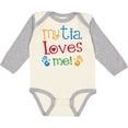 thumbnail image 3 of Inktastic My Tia Loves Me Boys or Girls Long Sleeve Baby Bodysuit, 3 of 5