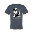 thumbnail image 2 of If It's Not a Border Collie It's Just a Dog Gift | Mens Dog Lover Graphic T-Shirt, Vintage Heather Blue, Medium, 2 of 3