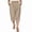 Black,Blue,Light Blue,Beige,White,Dark Gray,Gray,Khaki,Green, variant on Plus Size Women's Cotton Linen Casual Capri Pants Pockets Elastic High Waist Cropped Trousers Versatile Bottoms for Daily Life and Travel