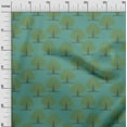 thumbnail image 2 of oneOone Viscose Chiffon Dusty Teal Green Fabric Floral & Flying Swan Block Fabric For Sewing Printed Craft Fabric By The Yard 42 Inch Wide, 2 of 4