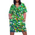 thumbnail image 1 of Vestido holgado con bolsillos y lentejuelas funky para mujer, vestidos largos de noche para mujer, vestidos largos para mujer, 1 of 6