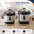 thumbnail image 6 of Haysky 16-in-1 8QT Electric Pressure Cooker Multi Cooker Rice Steamer Sauté Soup Yogurt Maker, Ceramic Pot, Silver, 6 of 8
