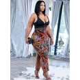 thumbnail image 3 of LovelyWholesale Women's Tie-dye Slit Cami Bodycon Dress, 3 of 3