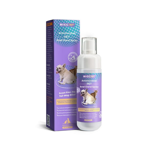 HICC Pet Anal Gland Spray for Dogs and Cats - 4 fl. oz. - Supporting Anal Gland Health and Cleansing