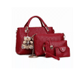 thumbnail image 1 of Set 4 Bolsas Mujer Labg Crossbody Cosmetiquera Correa Rojo, 1 of 5