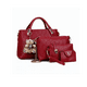 thumbnail image 1 of Set 4 Bolsas Mujer Labg Crossbody Cosmetiquera Correa Rojo, 1 of 5