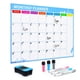 thumbnail image 1 of Cateissary Pizarra blanca Borrado en seco Memo Pizarra flexible Oficina Cocina Refrigerador Calendario Pegatinas Niños Planificador diario cartulina, 1 of 6