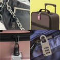 thumbnail image 4 of 6 Piezas Mini Candado Código Locker Candado Código de 3 Dígitos Candado Maleta Candado Combinación Candado de Seguridad para Equipaje Mochila Maleta Locker (Negro Plata Púrpura Rojo Rosa Verde), 4 of 5