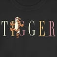 thumbnail image 2 of Junior's Winnie the Pooh Tigger Colorful Script Graphic Tee Black X Large, 2 of 3