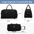 thumbnail image 3 of Bolsa de viaje con ruedas BAVERGE para mujer con ruedas, color negro, 3 of 6