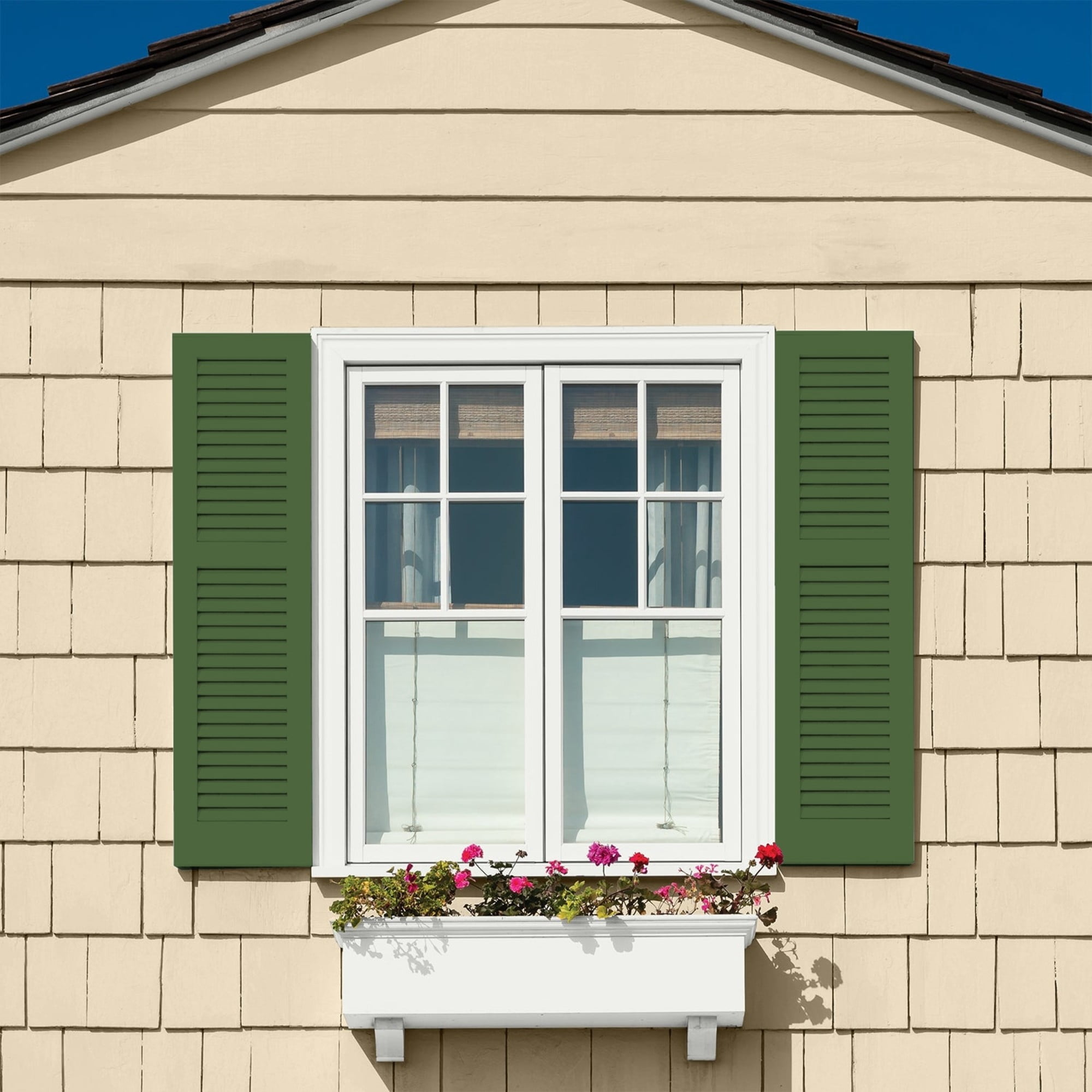 Glidden Fundamentals Mountain Forest / Green, Semi-Gloss Exterior Paint, 1 Gallon