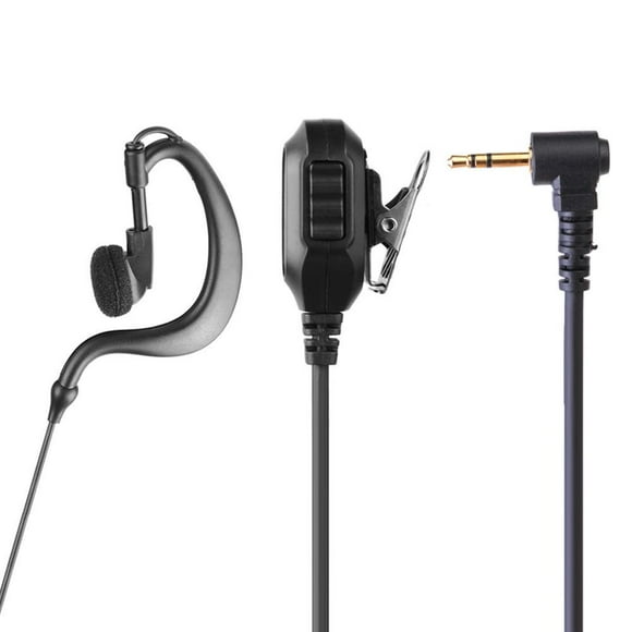 MesaSe G Shape 2.5mm 1Pin Écouteur avec Micro PTT pour Motorola Cobra Radio