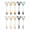 Deer head, variant on (10 Pieces) 5.4 Inch Stainless Steel Coffee Spoon Animal Spoon Dessert Stirring Fork Spoon Thickened Cartoon Fruit Fork Souvenir (Gold,Bull head)