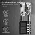 thumbnail image 2 of 4 Digit Combination Padlock Set Of 4 Heavy Duty Combination Code Locks For Families, Schools, Busine, 2 of 5