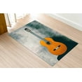 thumbnail image 5 of Guitar Rug, Gift for Guitarist Rug, Instrument Rug, Music Rugs, Anti-Slip Carpet, Soft Rug, Non-Slip Carpet, Gift For Her, Thin Rug, 2.6'x4' - 80x120 cm, 5 of 5
