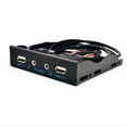 thumbnail image 1 of Panel frontal divisor Hugo 9 pines a USB 2.0 Negro, 1 of 7