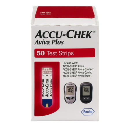 Accu-Chek Aviva Plus Test Strips - 50 CT - Walmart.com