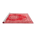 thumbnail image 2 of Ahgly Company Machine Washable Indoor Round Medallion Red Traditional Area Rugs, 6' Round, 2 of 4
