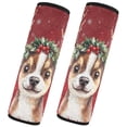 thumbnail image 2 of WOBOGO Watercolor Painting Of A Cute Dog Seat Belt Cover 2 Piece Soft Comfort Driving Shoulder Pad Suitable for All Cars and Backpacks, 2 of 8