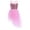 Pink, variant on Kids Girls Sleeveless Shiny Sequins Ballet Dance Dress Tulle Skirt Leotard Latin Jazz Dance Orange L