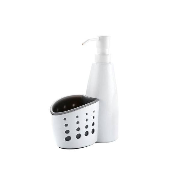 Dispensador 2 En 1, Caja De Almacenamiento, Multifunción, Detergente Líquido, Escurridor De Esponja, Soporte De Jabón, Limpieza Para Cocina Y Baño sonducket HA018481-00