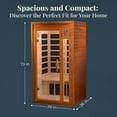 thumbnail image 3 of DYNAMIC SAUNAS Barcelona 1-2 Person Far Infrared Sauna - Curbside Shipping ONLY **SOME REMOTE SHIPPING AREAS MIGHT BE RESTRICTED FROM DELIVERY**, 3 of 9